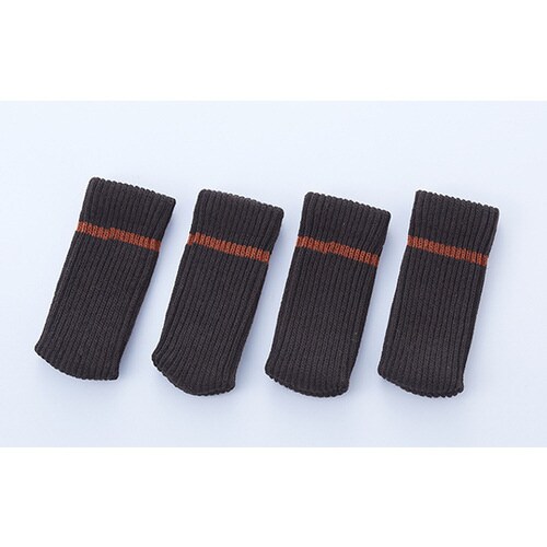 ズレにくいイス脚カバー1脚用 ブラウン