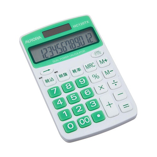 ハンディカラー電卓 グリーン