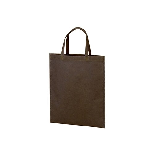 不織布バッグ A4マチ無 ダークブラウン