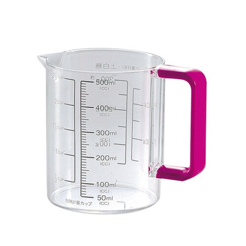 Colors 耐熱計量カップ 500mL ピンク