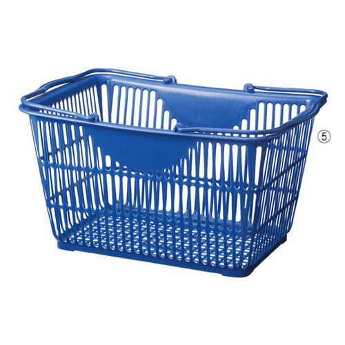 買物カゴ(28リットル) インディゴブルー 10個