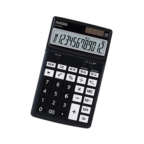 卓上カラー電卓(中型) ブラック
