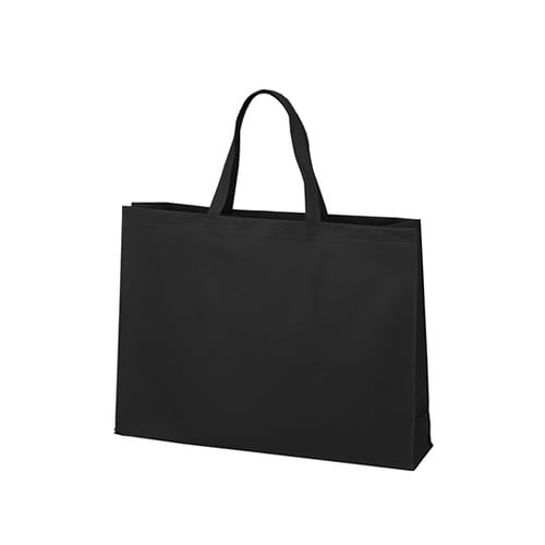 不織布バッグ 角底 大 黒 1箱(100枚入)