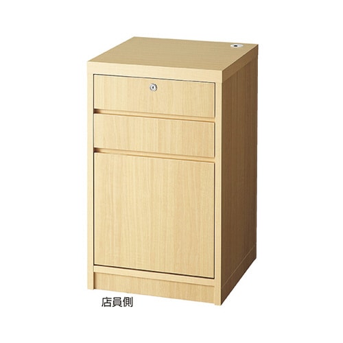 木製レジ台 W45×H75cm エクリュ 新仕様