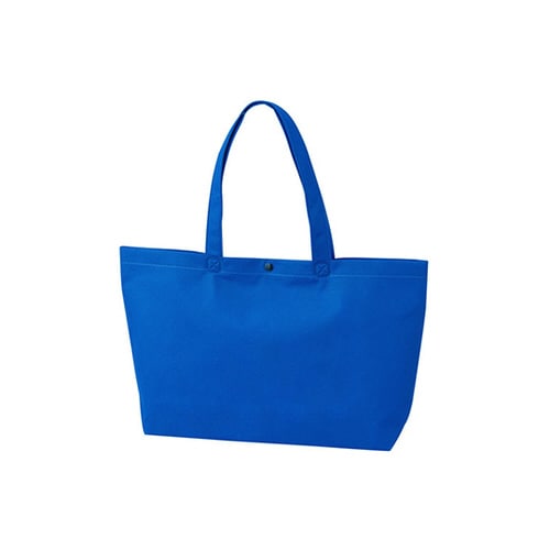 不織布バッグ 船底ホック付きA4横 ブル