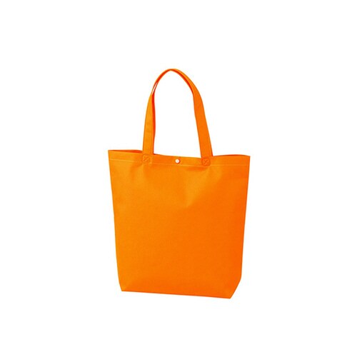 不織布バッグ 船底ホック付きA4縦 オレ