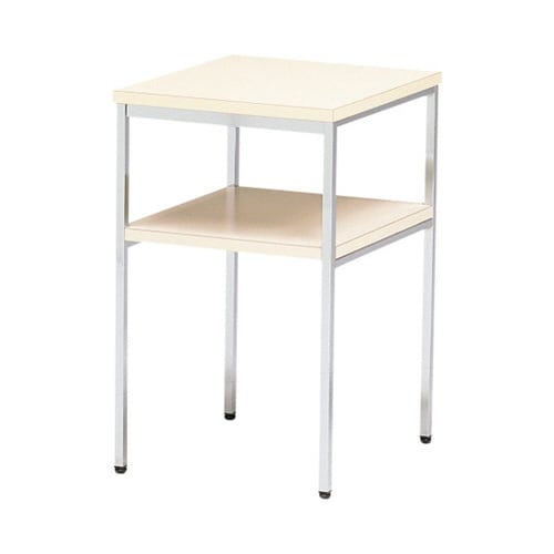 電話台 メッキ アイボリー