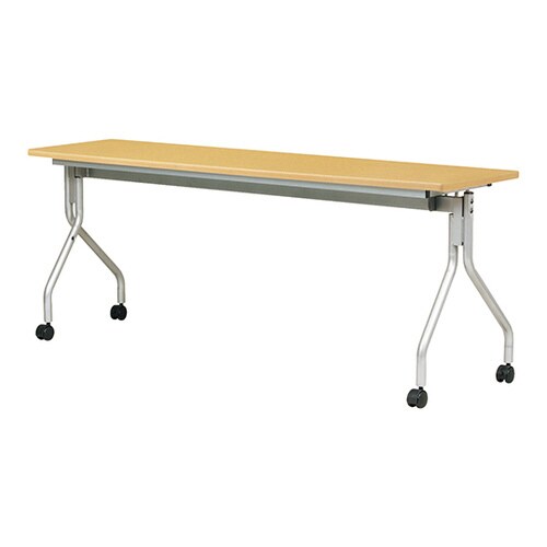 跳ね上げ式会議テーブル ナチュラル