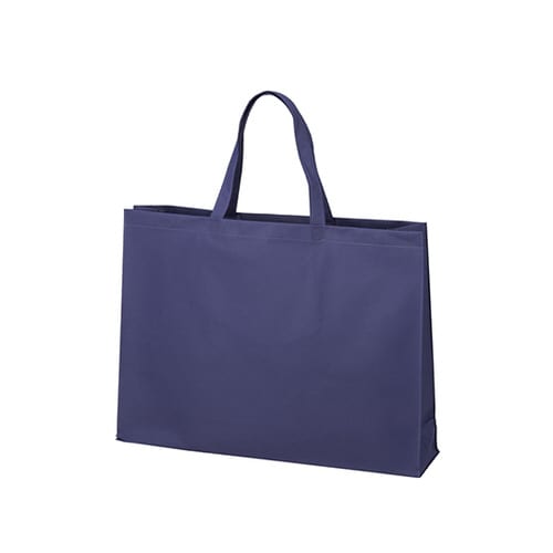 不織布バッグ 角底 大 厚タイプ 紺 1