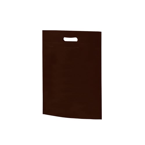不織布バッグ 小判抜きA4マチ無 ダーク
