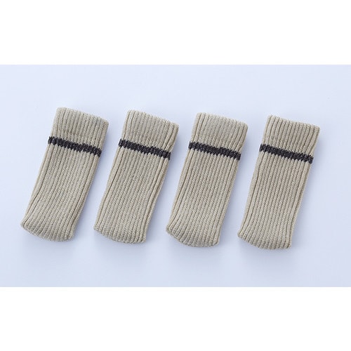 ズレにくいイス脚カバー4脚用 アイボリー