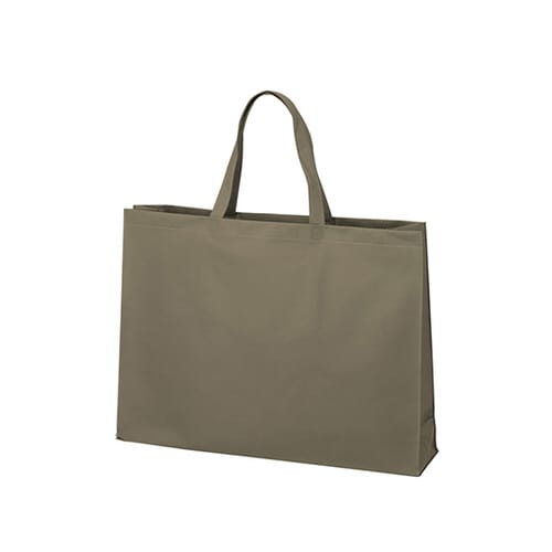 不織布バッグ 角底 大 ダークグレー 1