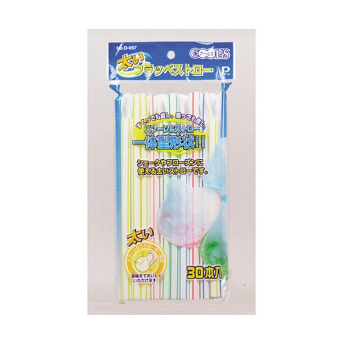 クールズ 太いフラッペストロー 30本入