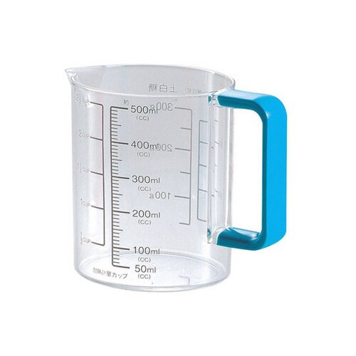 Colors 耐熱計量カップ 500mL ブルー