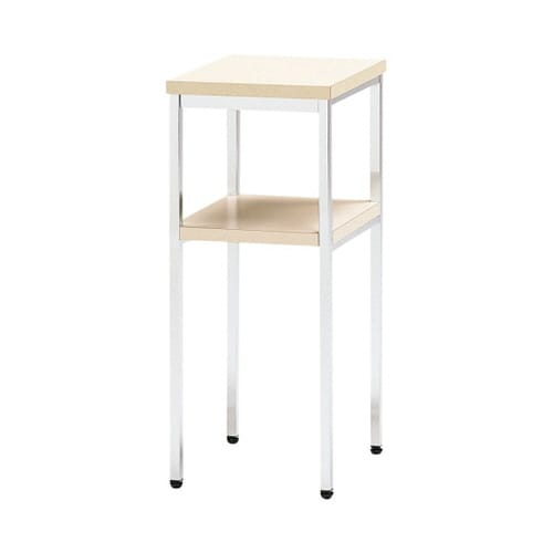 電話台 メッキ アイボリー