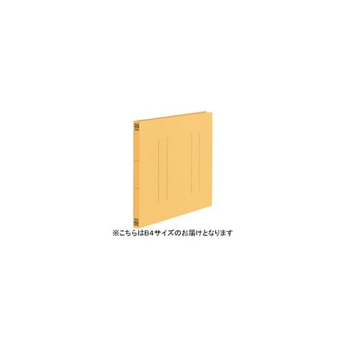 フラットファイル 縦罫 B4E イエロー 10冊