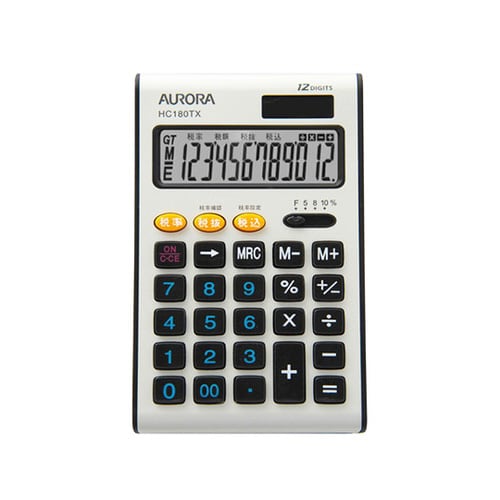 ハンディ税率切替電卓 ブラック