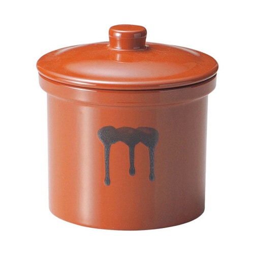 蓋付切立瓶 2号 3.6L 紅星窯