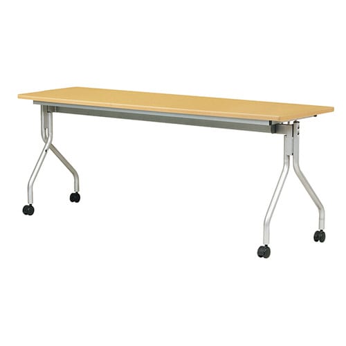 跳ね上げ式会議テーブル ナチュラル