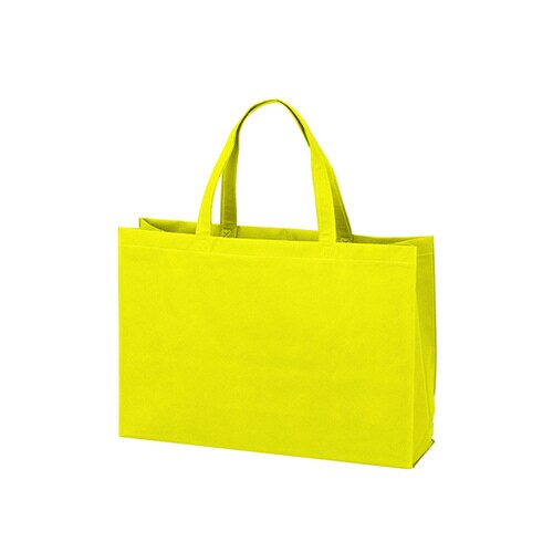 不織布バッグ 角底中横 マスカットグリー