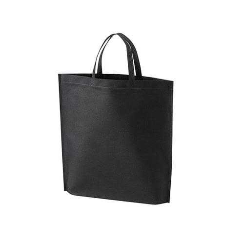 不織布バッグ 底マチA4縦 黒 1箱(100枚入)
