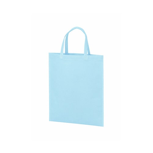 不織布バッグ A4マチ無 パステルブルー