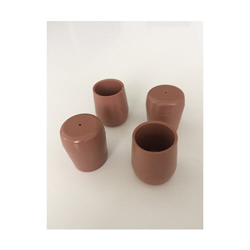 パイプ脚キャップ 茶丸 12.7mm