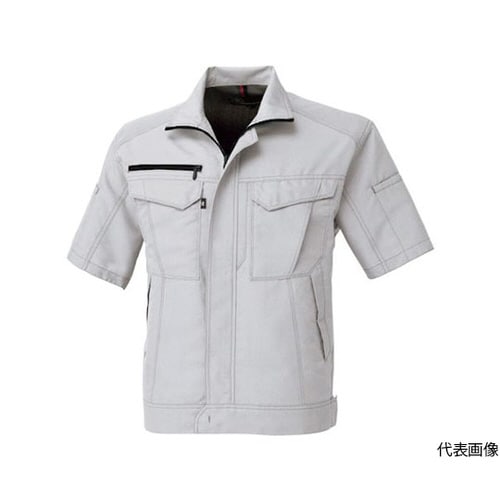半袖ブルゾン シルバー 5Lサイズ