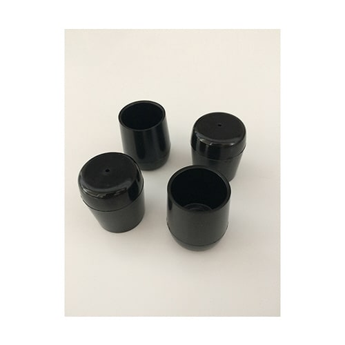パイプ脚キャップ 黒丸 18mm