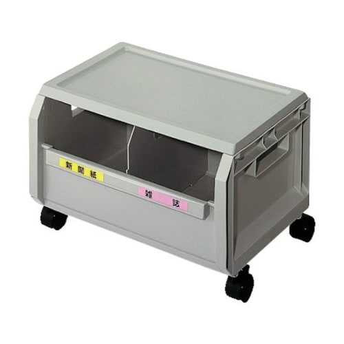 エコボックス天板・キャスター付 グレー