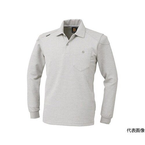 長袖ポロシャツ G−9118 3モクグレー 4L