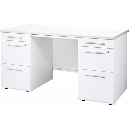 ビジネスデスク LDVシリーズ ホワイト/ホワイト