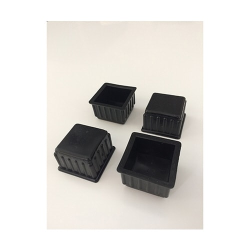 脚キャップ 黒角 24mm