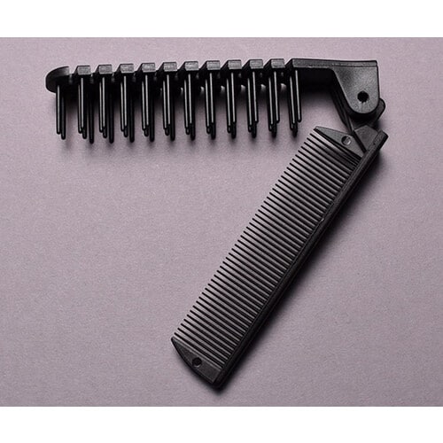 コーム付ブラシ黒(白マット袋)1ケース(