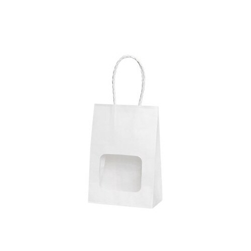 ウィンドウミニバッグ 白無地 白 110