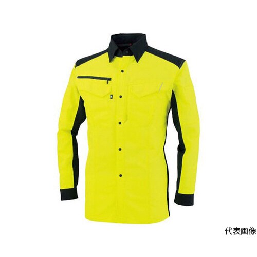 長袖シャツ フラッシュイエロー LLサイズ