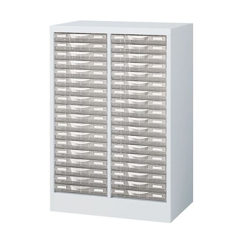 整理ケース(ホワイト) B4判2列浅型18段