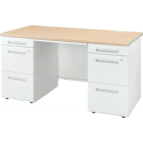 ビジネスデスク LDVシリーズ 木目/ホワイト