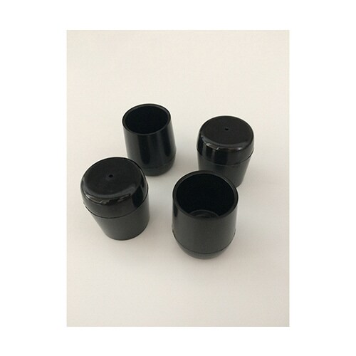 パイプ脚キャップ 黒丸 12.7mm