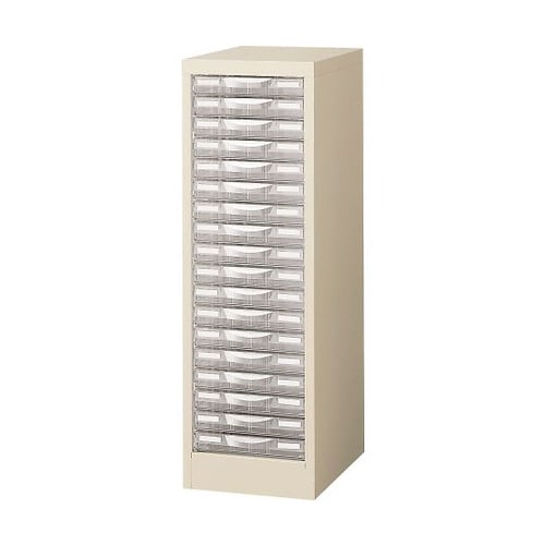 整理ケース(ニューグレー) A4判1列浅型18段