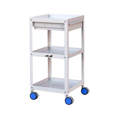 色彩ワゴン 移動式 キャビネット付きタイプ 3段