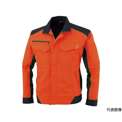 長袖ブルゾン フラッシュオレンジ 3Lサイズ