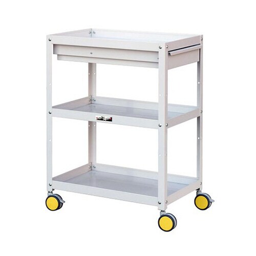 色彩ワゴン 移動式 キャビネット付きタイプ 3段
