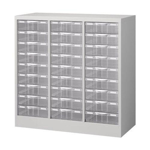 整理ケース(ホワイト) B4判3列深型9段