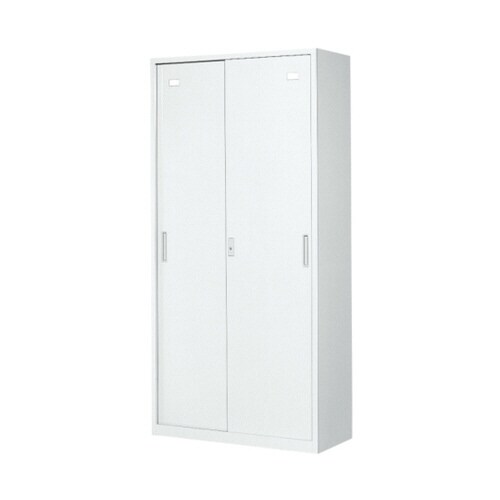 A4対応書庫 ホワイト 引違い H185