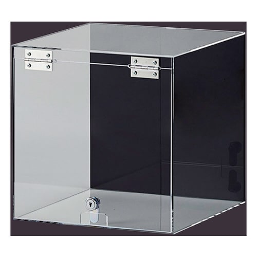 鍵付きアクリルサイコロボックス 1段 背面黒