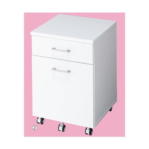 ワゴンキャビネット ホワイト