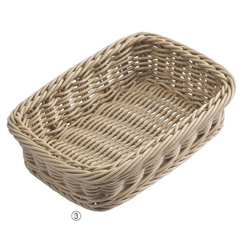 PP製バスケット ナチュラル W22×D