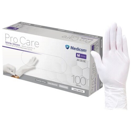 プロケア ニトリルグローブ ホワイト M
