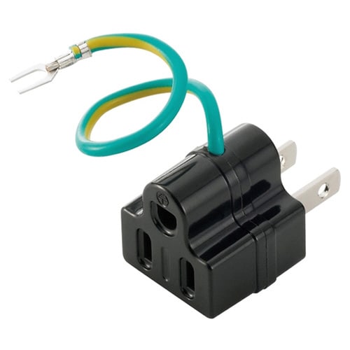 3ピン⇒2ピン変換アダプター ブラック